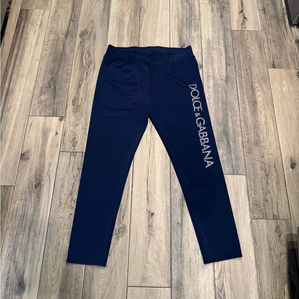 Dolce & Gabbana leggings navy blue silver women’s size XL